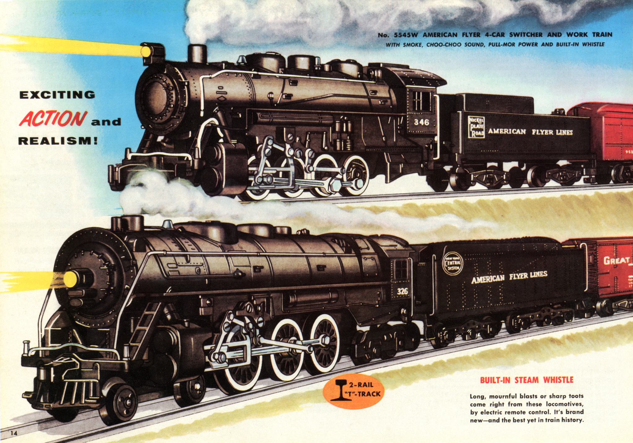 American Flyer Trains 1955, page 14 | A.C. Gilbert Catalog Archive
