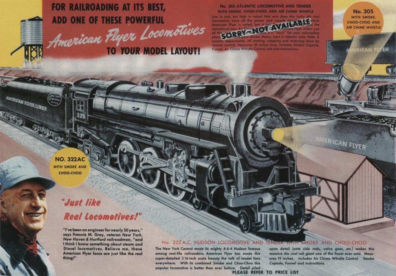 American Flyer TrainsYear: 1951 Page: 18