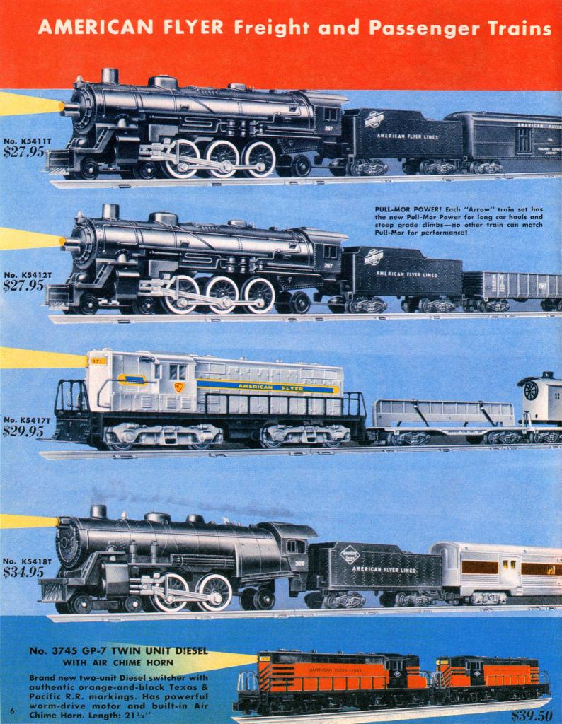 American Flyer TrainsYear: 1954 Page: 6