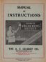 Soldering Outfit Manual of Instructions (1919) Soldering Outfit Manual of Instructions (1919)