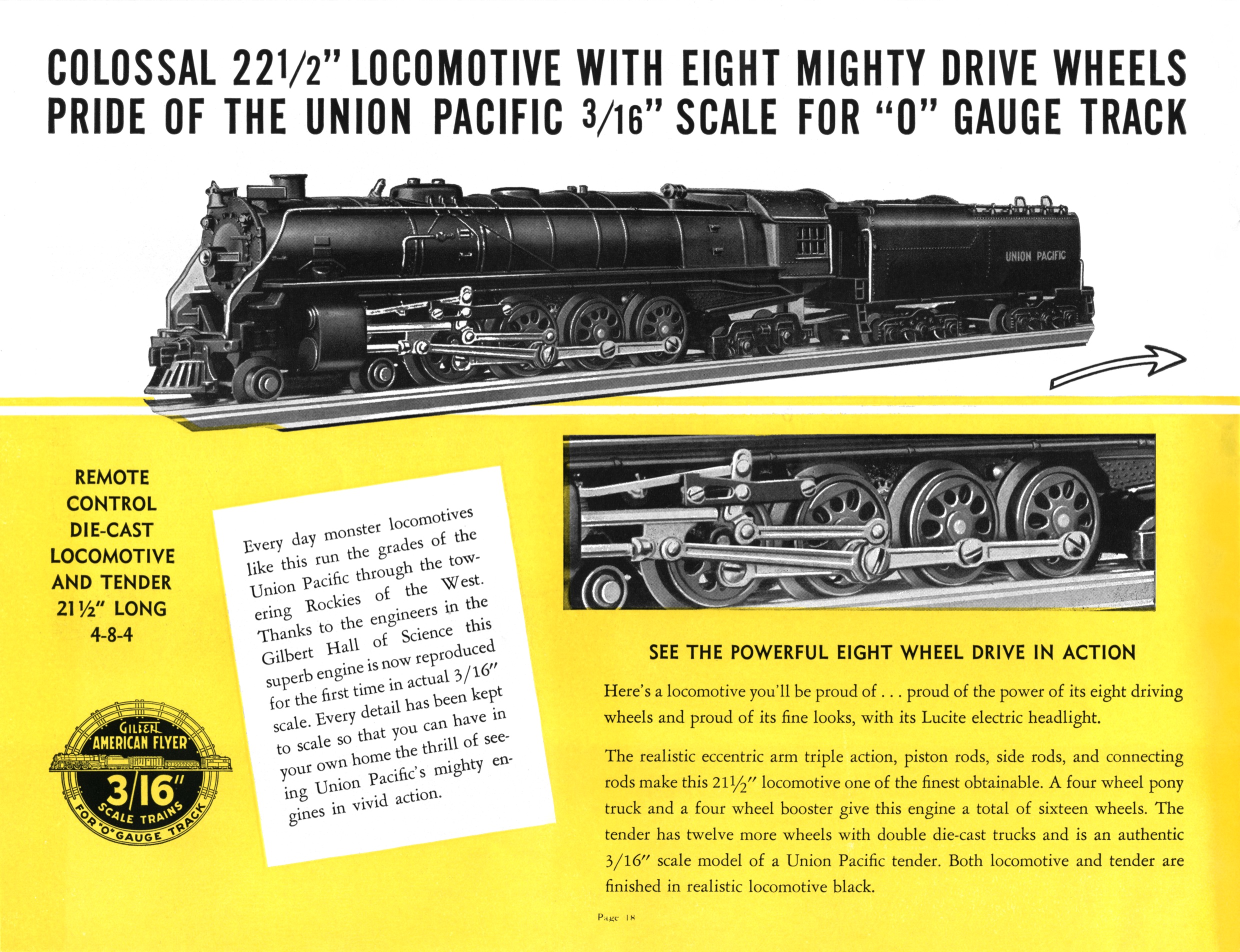 american flyer trains 1940 page 18 a c gilbert catalog archive how the wheels should look on a an american flyer locomotive