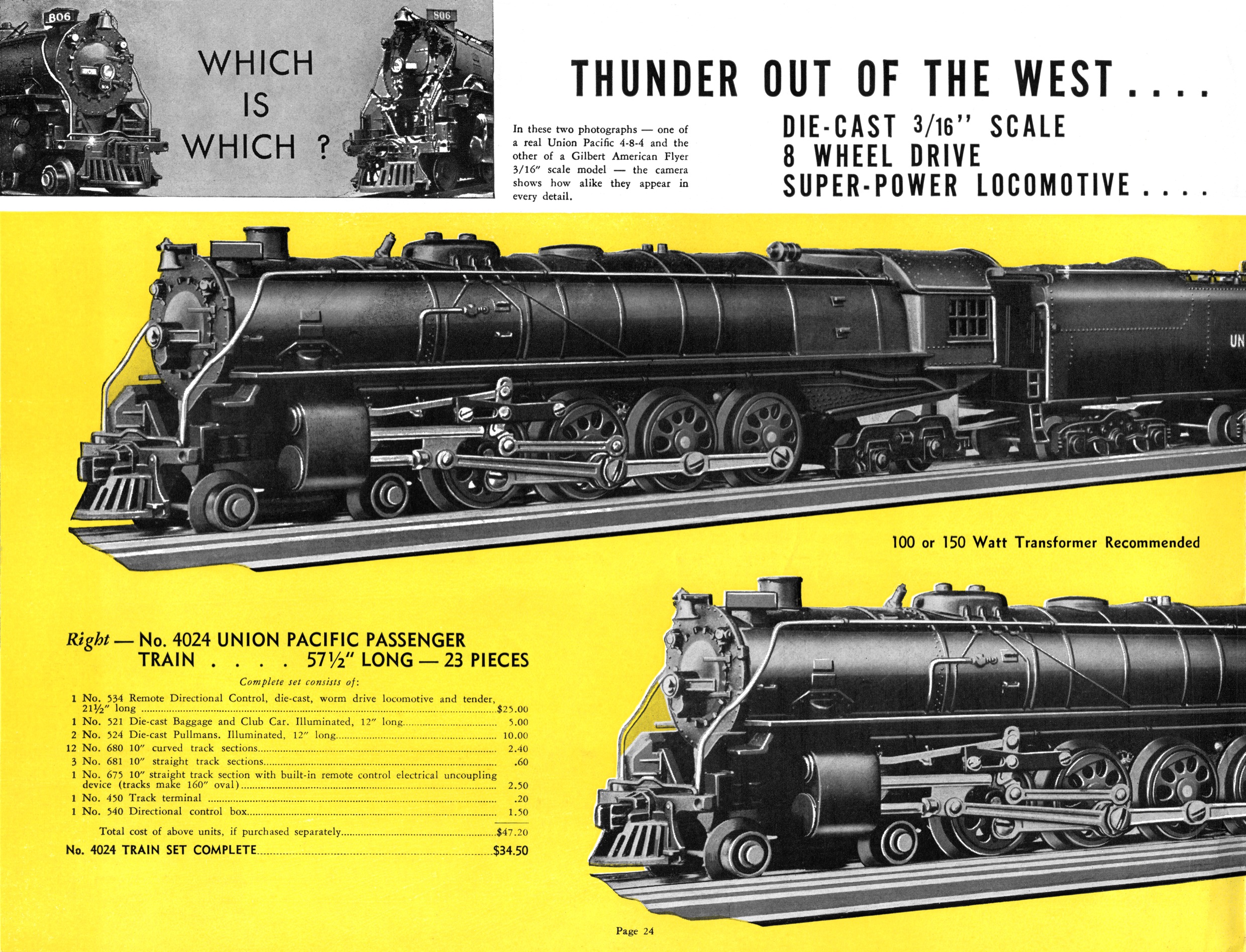 1940 american flyer train set