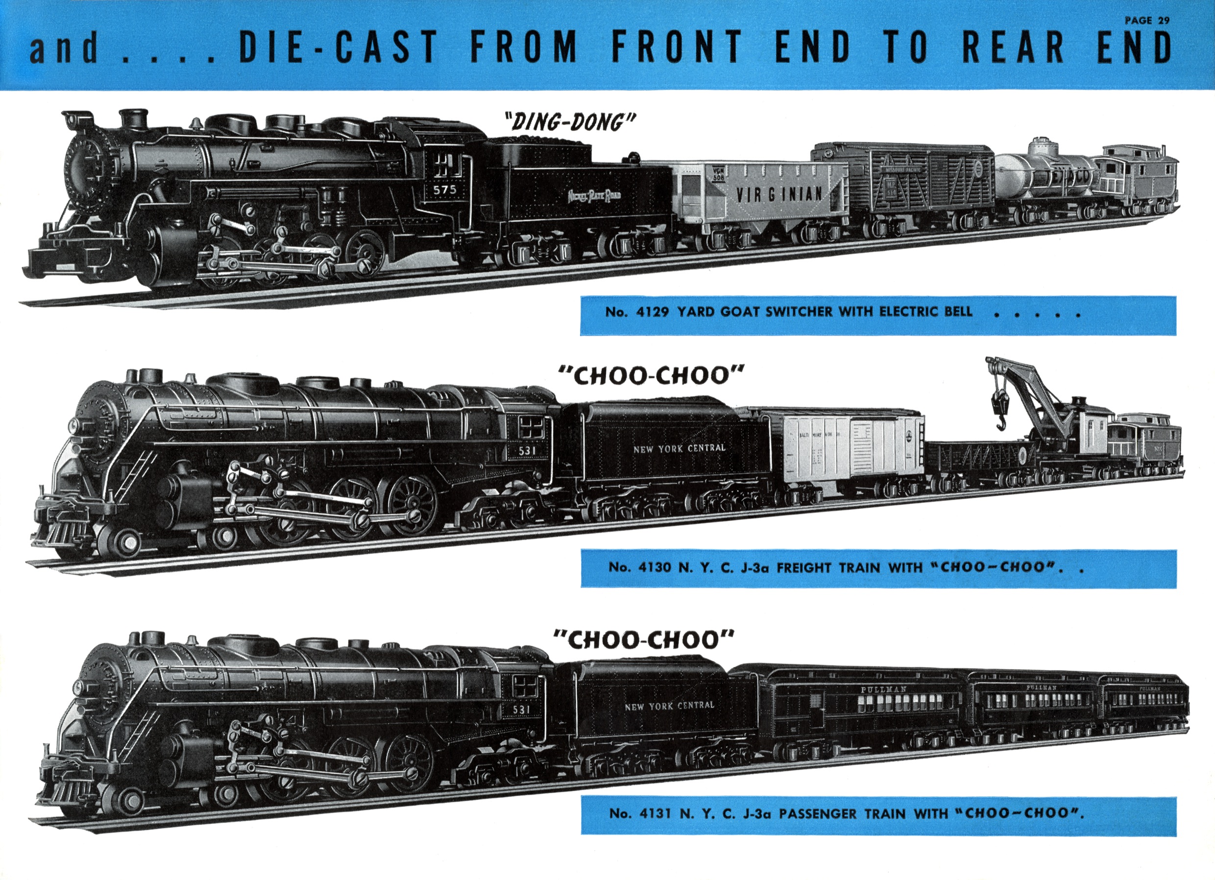american flyer trains 1941 page 29 a c gilbert catalog archive 1941 amer flyer catalog eli whitney
