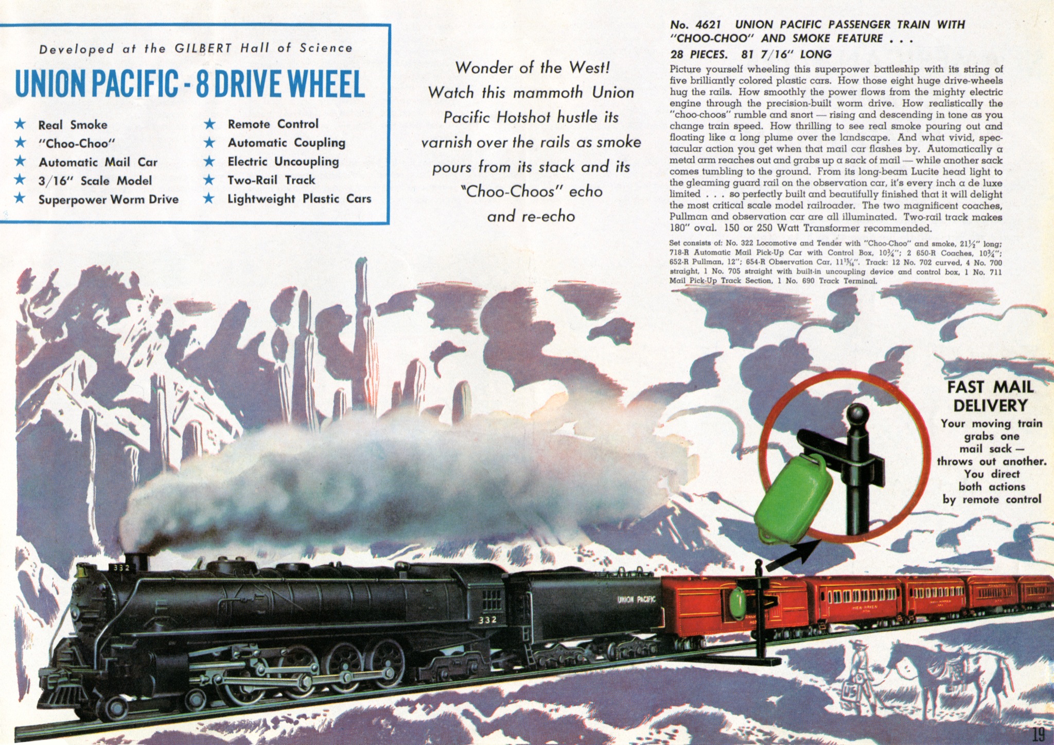 american flyer trains 1946 page 19 a c gilbert catalog archive american flyer 332 ac train set