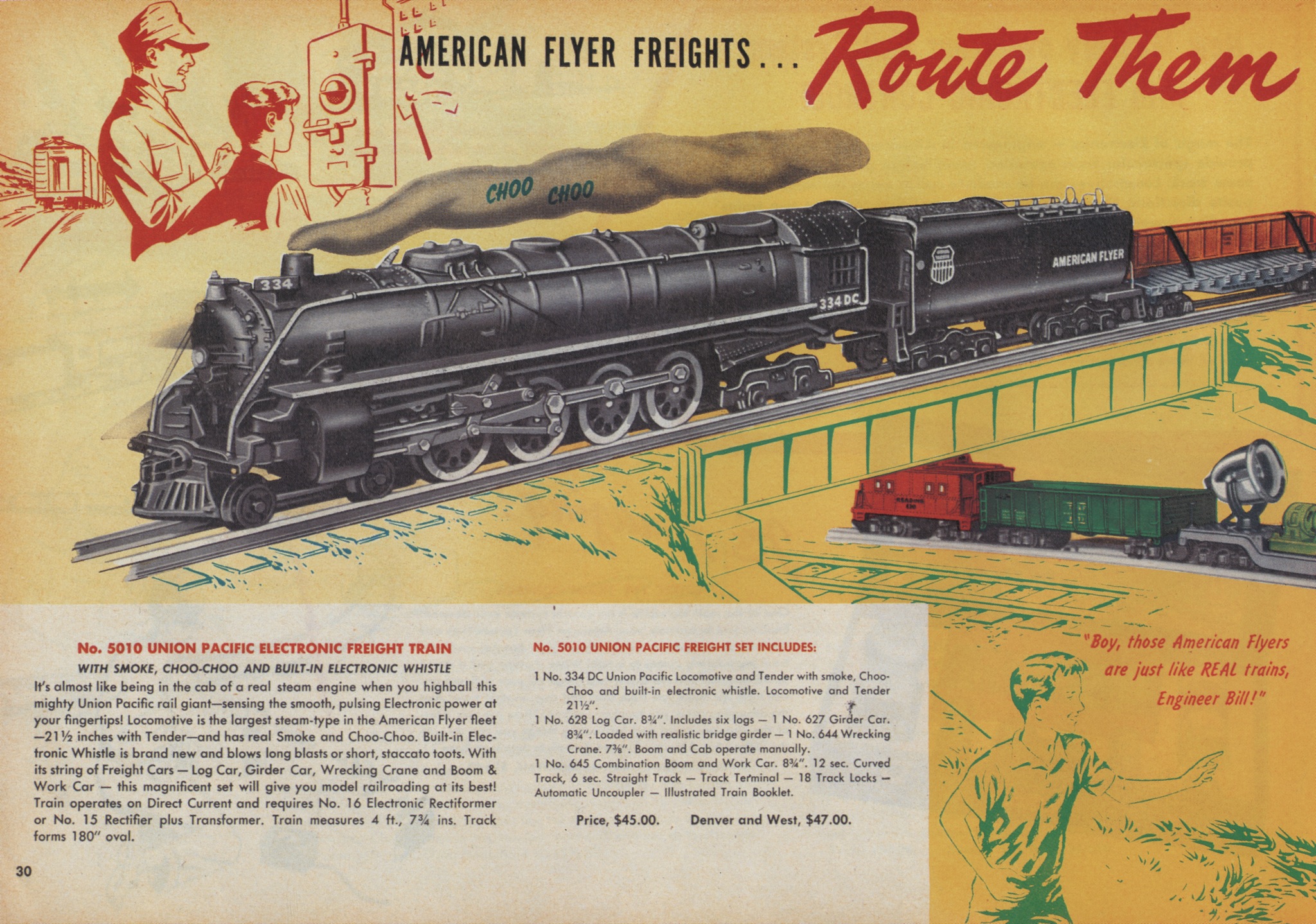 american flyer train set value