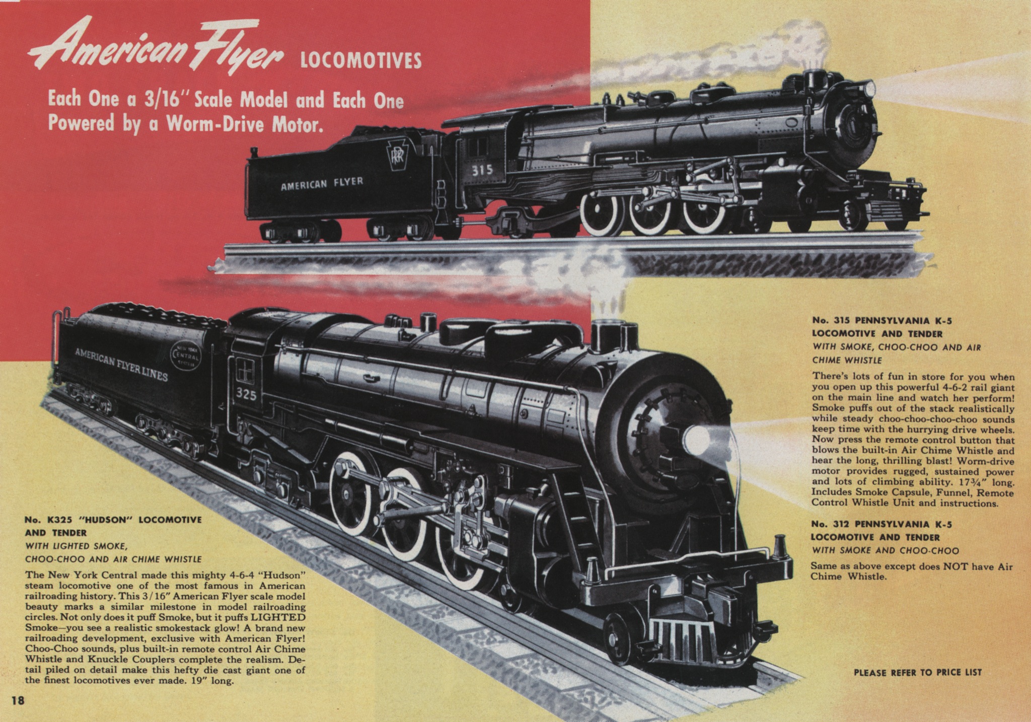 1952 American Flyer Trains & Gilbert Toys Catalog Erector Set and More 