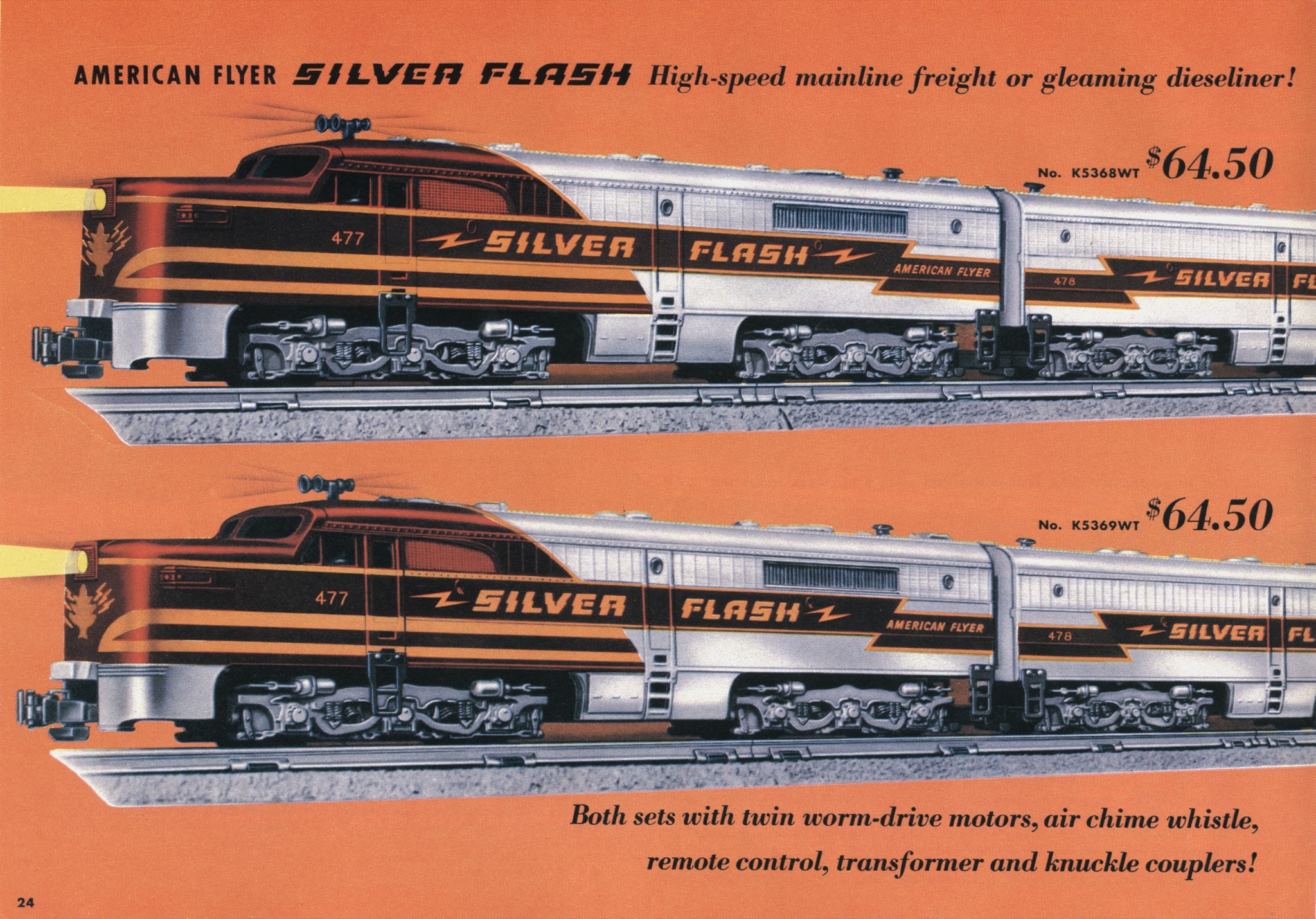 american flyer trains 1953 page 24 a c gilbert catalog archive 1953 american flyer train set