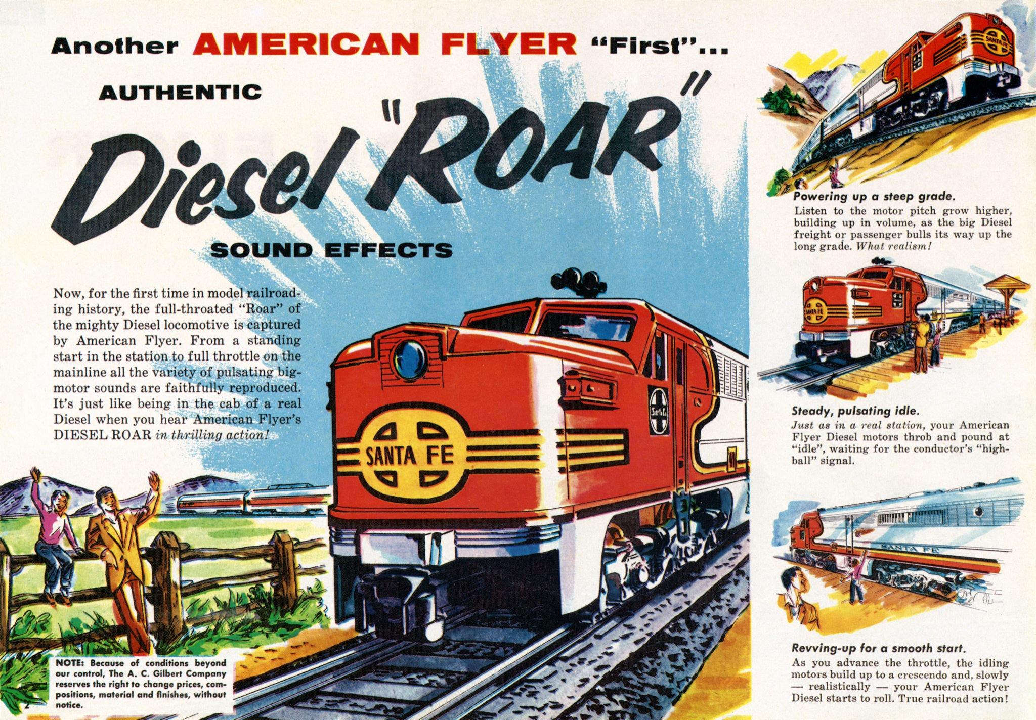 american flyer trains 1955 page 2 a c gilbert catalog archive american flyers trains
