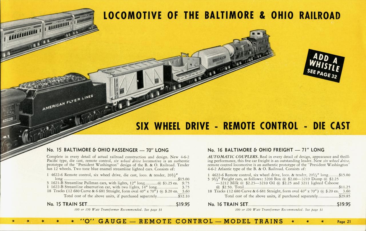 american flyer trains 1938 page 21 a c gilbert catalog archive american flyers trains