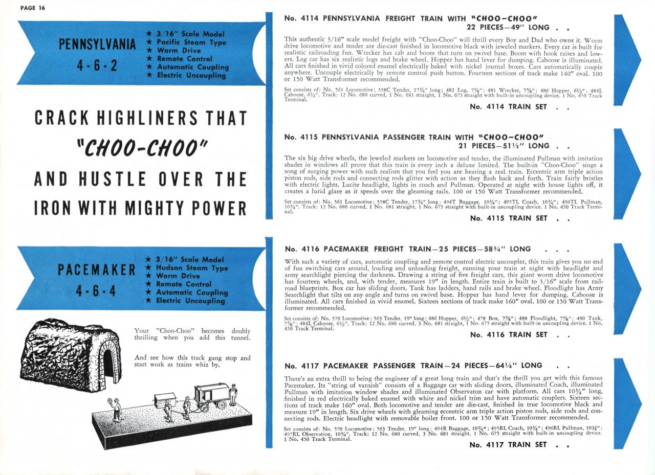 american flyer trains 1941 page 16 a c gilbert catalog archive amer flyer 482