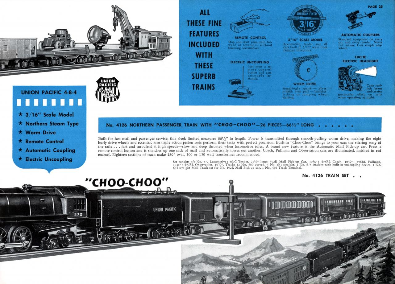 american flyer trains 1941 page 25 a c gilbert catalog archive 1941 amer flyer catalog eli whitney