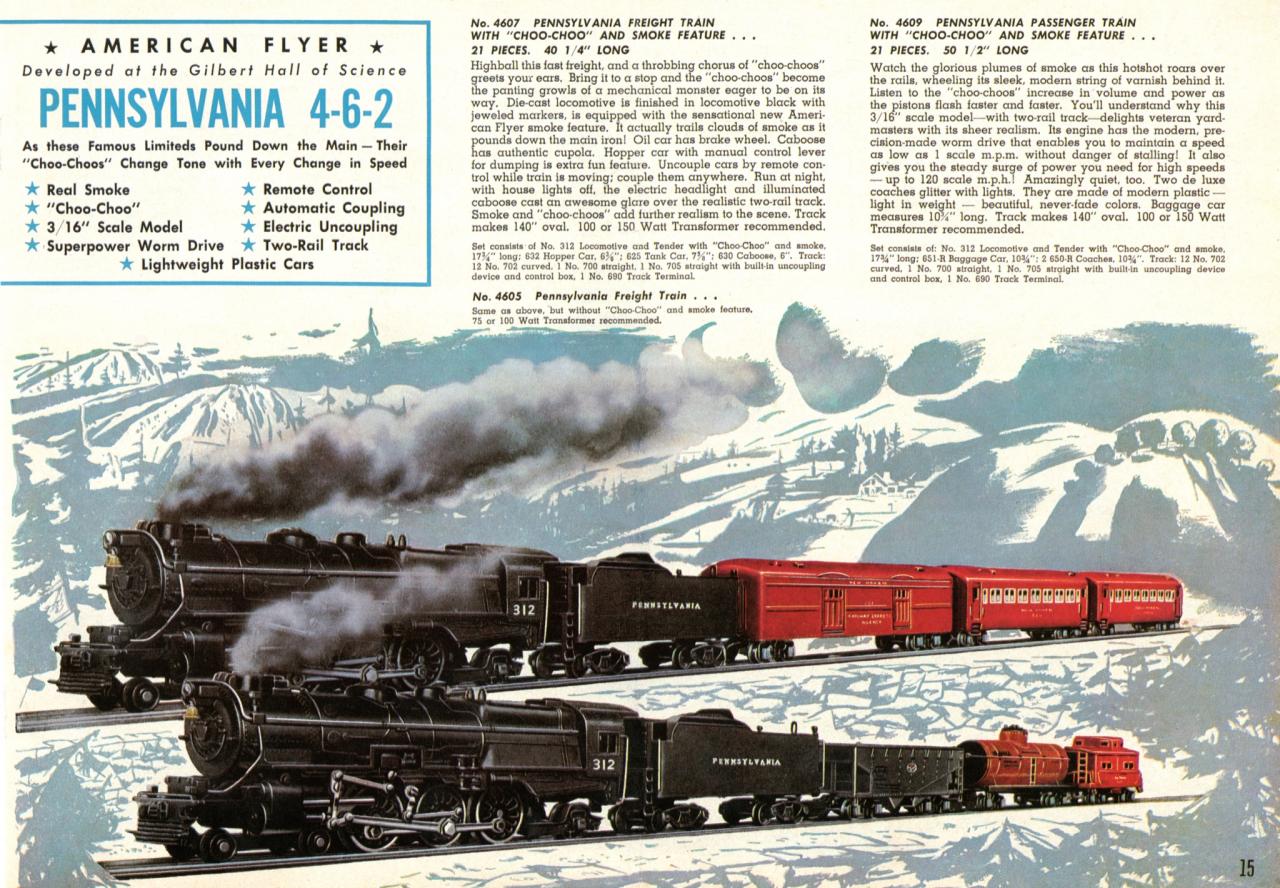 electric train with smoke