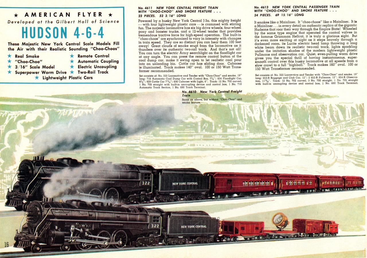 New York Central Freight Train with "Choo-Choo" and Smoke ...