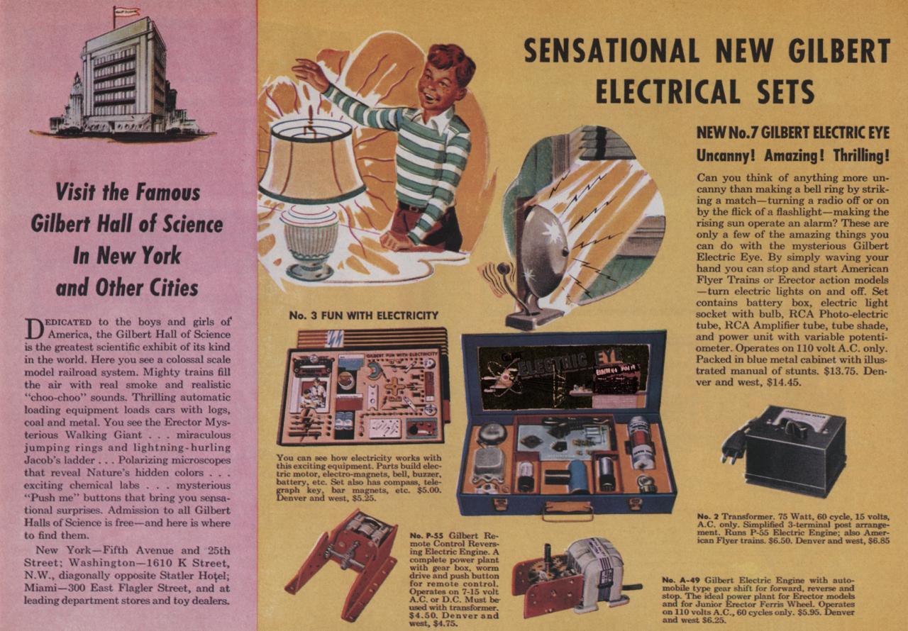 Vintage 1949 American Flyer Erector Catalog 