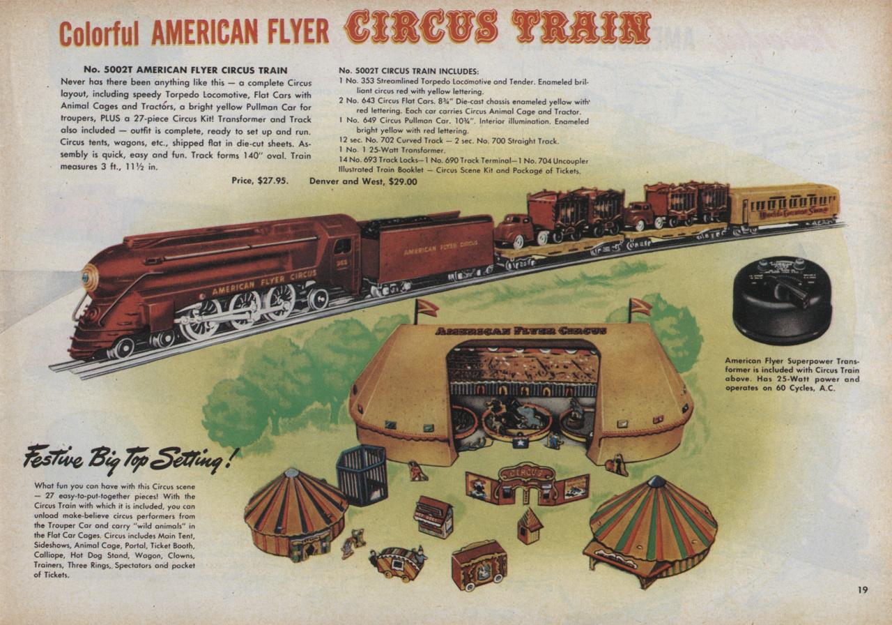 american flyer train sets from 1950s