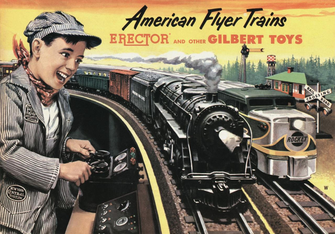 gilbert american flyer train set