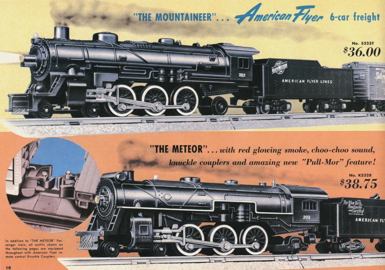 1953 american flyer train set