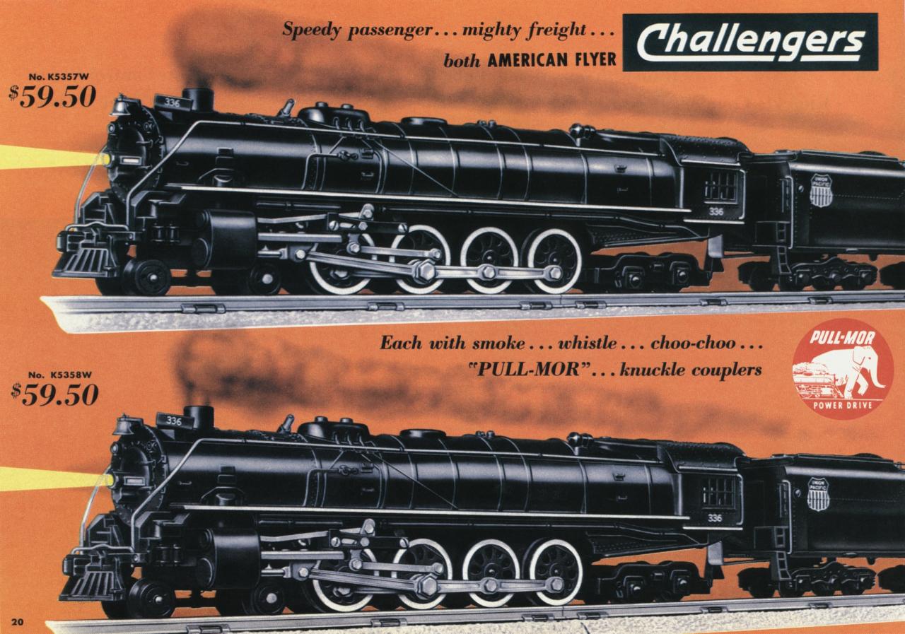 american flyer train set 1953