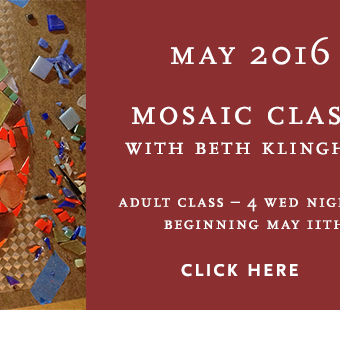 May Mosaic Workshop with Beth Klingher