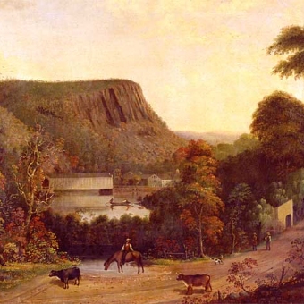 The 19th century Durrie painting of the Town bridge