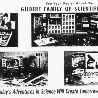 Advertisement for Gilbert Scientific Toys