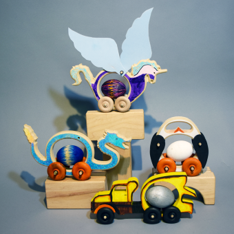 New! Rolling Egg Animals or Cement Truck