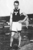 Gilbert wearing the Yale jersey, 1908.