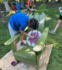 Green Adirondack Chair