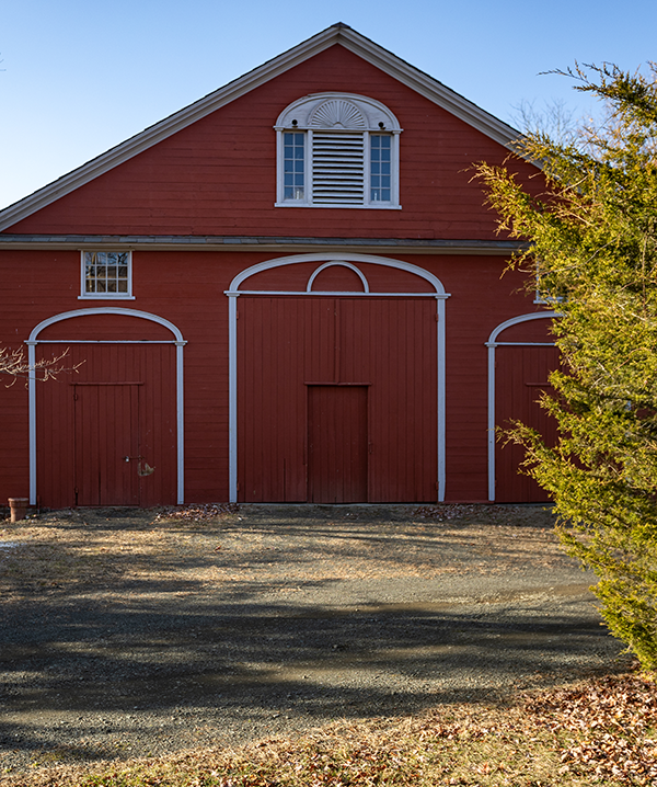 Barn exterior.