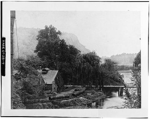 Historic photo of the forge and mill